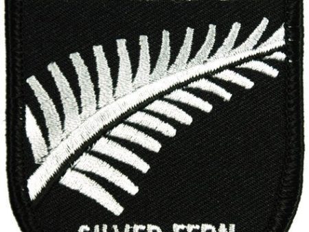 Patch Silver Fern Black Edge Online Hot Sale