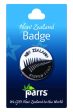 Badge Silver Fern Round Online Hot Sale