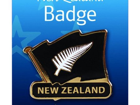 Badge Flag with Silver Fern Fashion