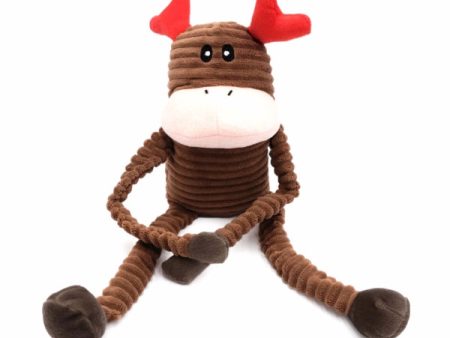 ZippyPaws Holiday Crinkle  Reindeer Dog Toy For Cheap