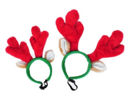 Zippy Paws Holiday Antlers Lg (Large) Online Hot Sale