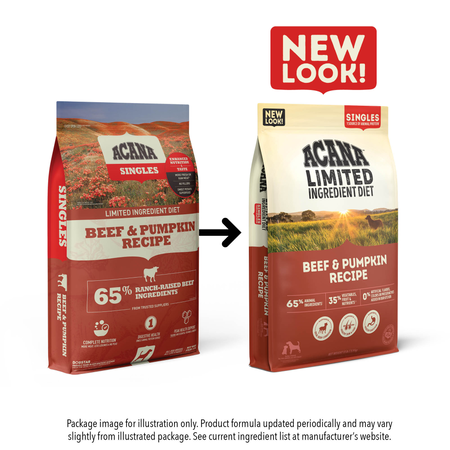 ACANA Singles Beef & Pumpkin Recipe Dry Dog Food Online Hot Sale