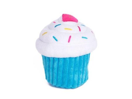 ZippyPaws Blue Cupcake Plush Dog Toy Online