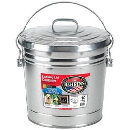 10-Gallon Galvanized Steel Trash Can Supply